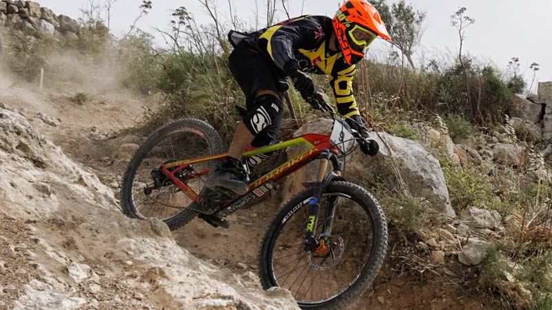 Darmanin flies high to the finish to claim first Mountain Bike Downhill Race Podium