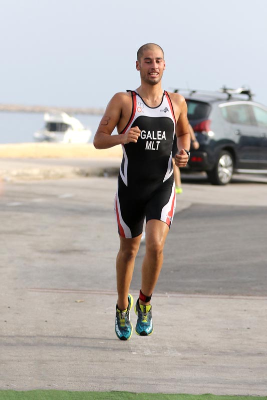 Shaun Galea, Margaret Seguna take top billing in the third race of Birkirkara St. Joseph Sprint Triathlon Series