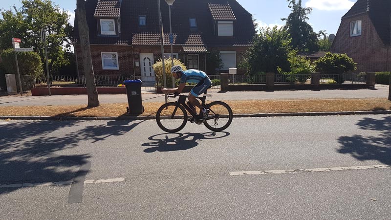 Fabio Spiteri on the cycle route