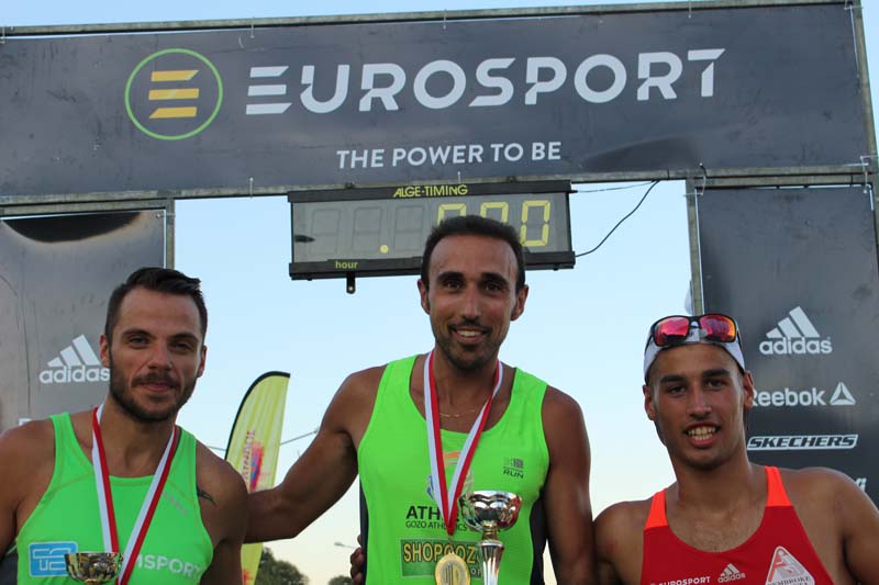 Debono and Bezzina secure comfortable wins at the Eurosport Birkirkara St. Joseph 5k Road Running Series