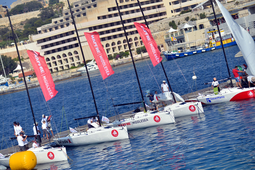 Close racing and champagne sailing at the Mapfre Middlesea J70 Med Cup
