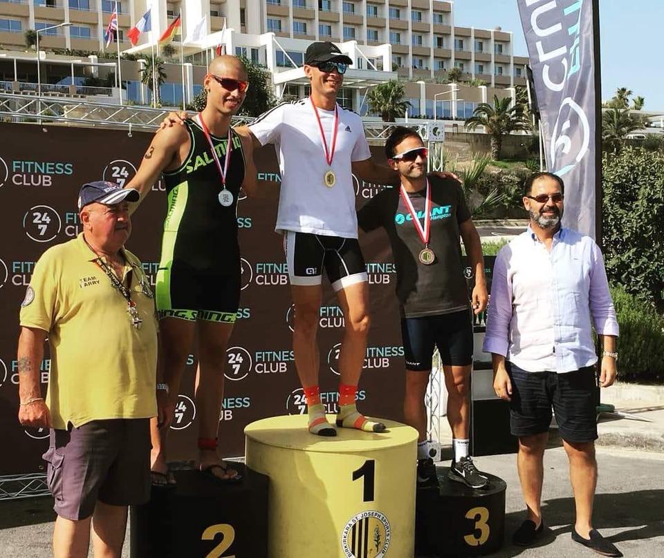 Graham Borg, Anjelika Ruggier take the honours at second race of Birkirkara St. Joseph Sprint Triathlon Series