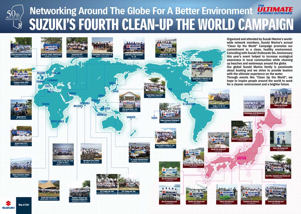 Fourth Clean-Up the World Campaign by Suzuki Marine a major success