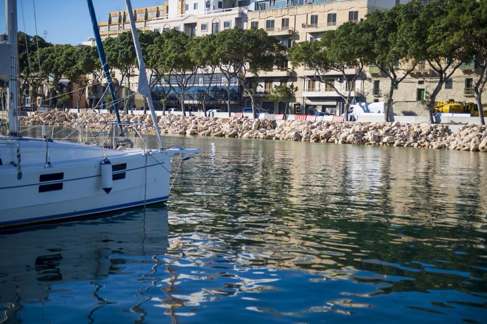 Boulder revetment completed at Marina di Valletta