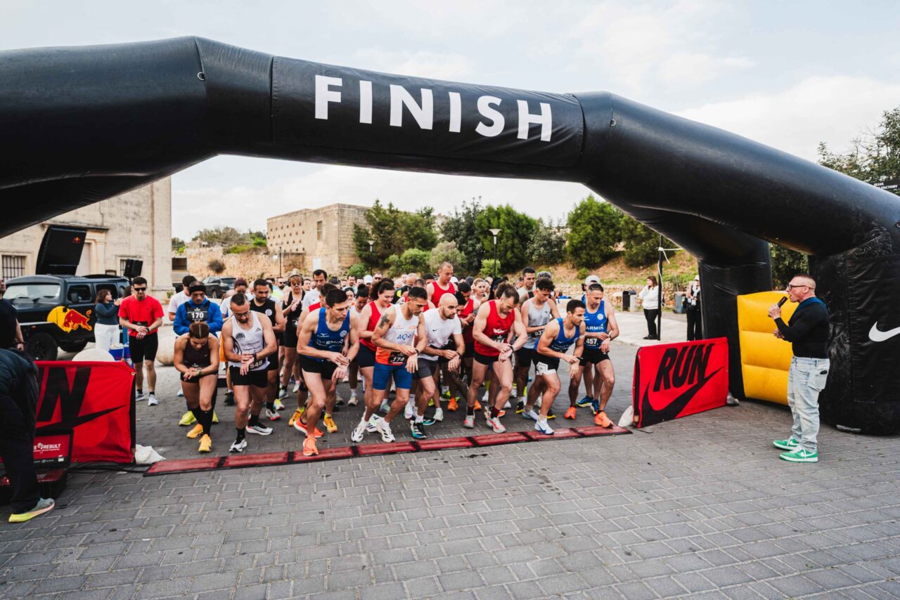 Runners at the start of the Maqluba Edition, April 2026